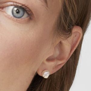 TOUS Silver Pearl Earrings